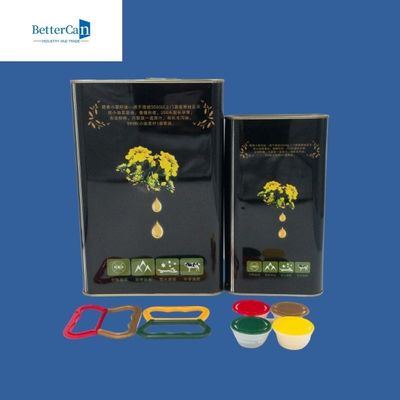 Latta rettangolare dell'olio di palma da 1 gallone di Olive Oil Tin Can Customized del metallo quadrato