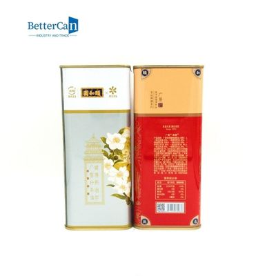 3 litri rettangolare Olive Oil Tin Can Manufacturers senza maniglia