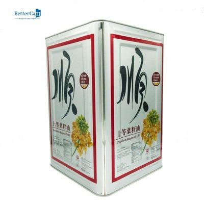 10L olio da cucina Tin Can, 16 litri Tin Container rettangolare vuoto