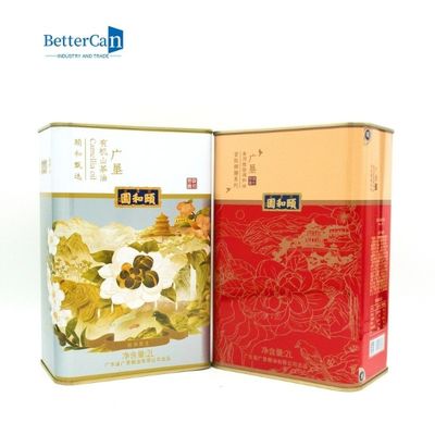 3 litri rettangolare Olive Oil Tin Can Manufacturers senza maniglia