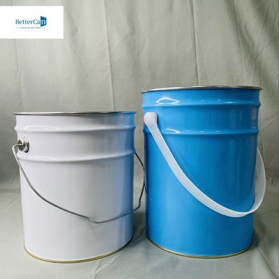 6.5 litri vuoto Liquid metal Can Custom 5 litri Packaging Metal Bucket Large Tin Can Riciclaggio