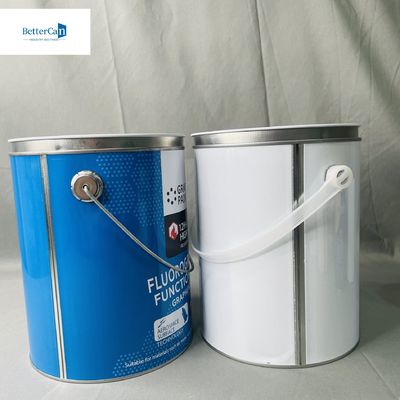 1 litro di pittura bianca Lattine rotonde Contenitore da 4 litri Confezione Lattine metalliche
