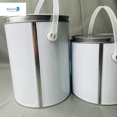 1 gallone di vernice rotonda contenitore di stagno metallico da 3,75 litri dimensioni personalizzabili