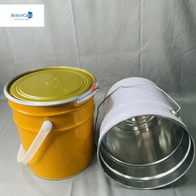 Alta resistenza 5 litri lattina con coperchio gomma guarnizione contenitore industriale lattina con anello di chiusura