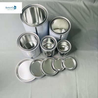 Contenitori di stagno di 250 ml con coperchio