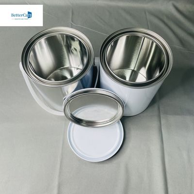 1 gallone di vernice rotonda contenitore di stagno metallico da 3,75 litri dimensioni personalizzabili