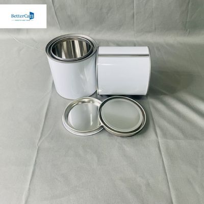 Colla di rivestimento bianco Vernice adesiva Lattine di stagno Contenitore rotondo Resistente alle sostanze chimiche