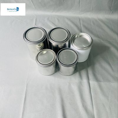 Colla di rivestimento bianco Vernice adesiva Lattine di stagno Contenitore rotondo Resistente alle sostanze chimiche