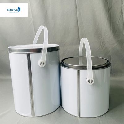1 gallone di vernice rotonda contenitore di stagno metallico da 3,75 litri dimensioni personalizzabili