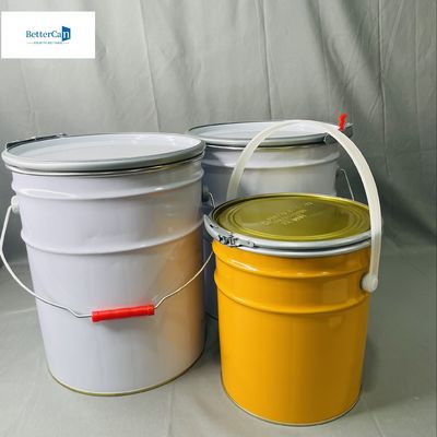 Alta resistenza 5 litri lattina con coperchio gomma guarnizione contenitore industriale lattina con anello di chiusura