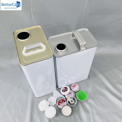 500 ml di scatole di latta di vernice vuota con rivestimento di 1 gallone, secchioni industriali con tappo metallico