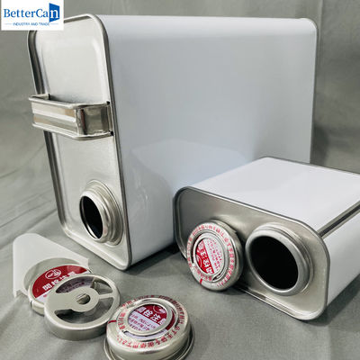 500 ml di scatole di latta di vernice vuota con rivestimento di 1 gallone, secchioni industriali con tappo metallico