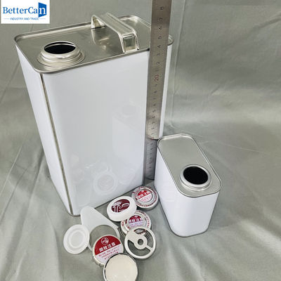 500 ml di scatole di latta di vernice vuota con rivestimento di 1 gallone, secchioni industriali con tappo metallico