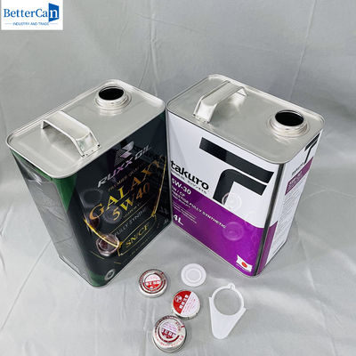 1 gallone di olio di motore metallo lattine di stagno con maniglia metallica di olio di motore sigillato