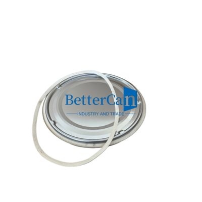 Secchio bianco da 10 litri con guarnizione in gomma, spessore 0,28 mm, con anello di bloccaggio disponibile